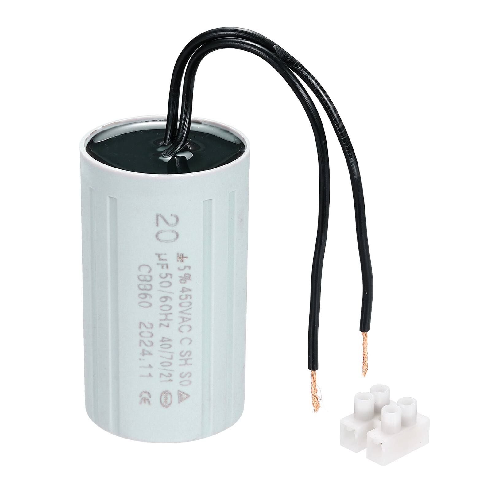 Unique Bargains - 20uF CBB60 Running Capacitor, AC 450V 2 Wires 50/60Hz Cylinder 70x40mm for Water Pumps, Washing Machines - Gary price history on PriceWatchPro