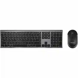 Macally - Bluetooth Keyboard and Mouse | Mac Duo - Scissors Wireless Bluetooth Keyboard - 110 Key - Space Gray - Wireless - Unknown