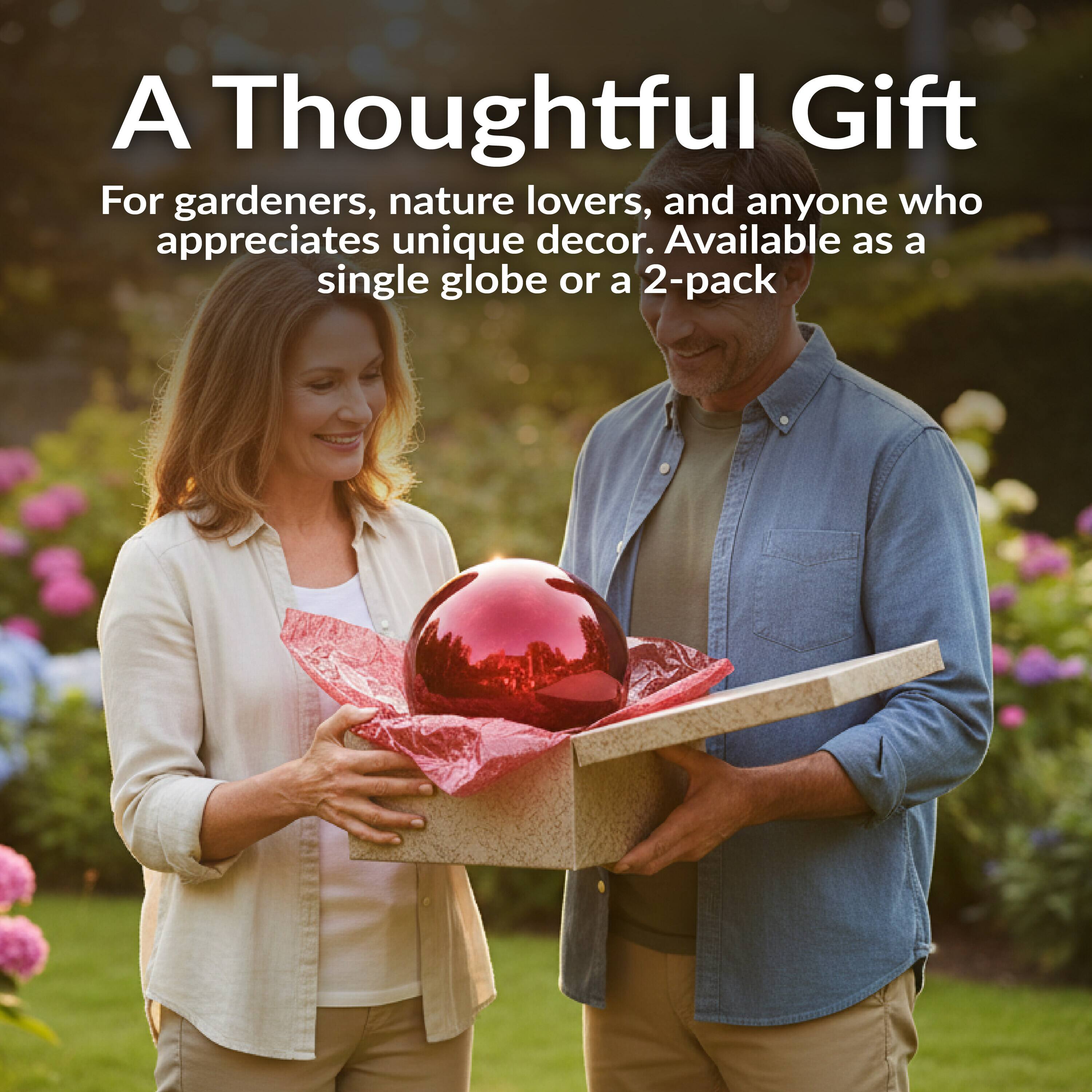 A Thoughtful Gift

For gardeners, nature lovers, and anyone who appreciates unique decor. Available as a single globe or a 2-pack