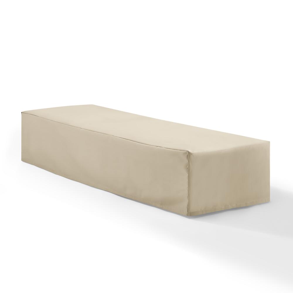 Angle. Crosley Furniture - Outdoor Chaise Lounge Furniture Cover - Tan.