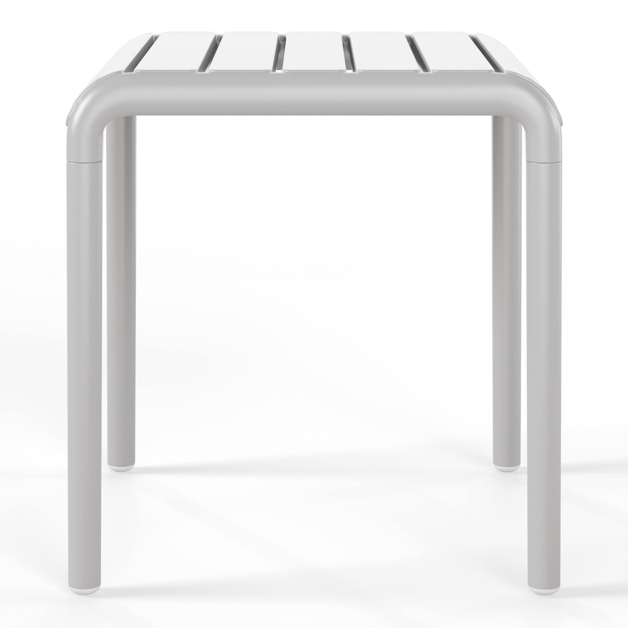 Back. WestinTrends - WestinTrends Playa Plastic Modern Outdoor Patio Accent Side Tables (Set of 2) - Gray.