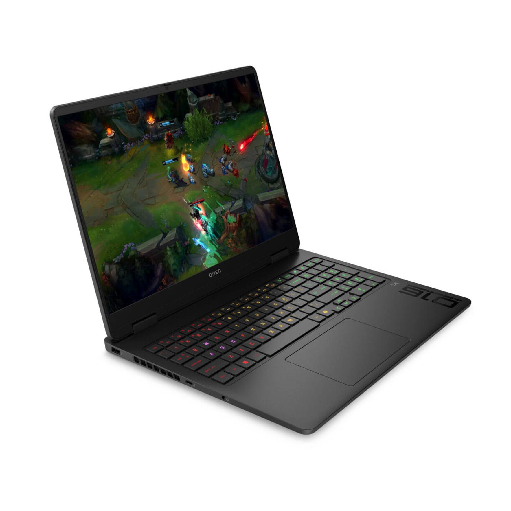 Alt View 5. HP - OMEN Slim 16 Laptop 16.0 WUXGA Display (Ultra 9-285H, 64GB, 4TB SSD, GeForce RTX 5070, Win 11 Pro) w/USB Hub - Shadow Black.
