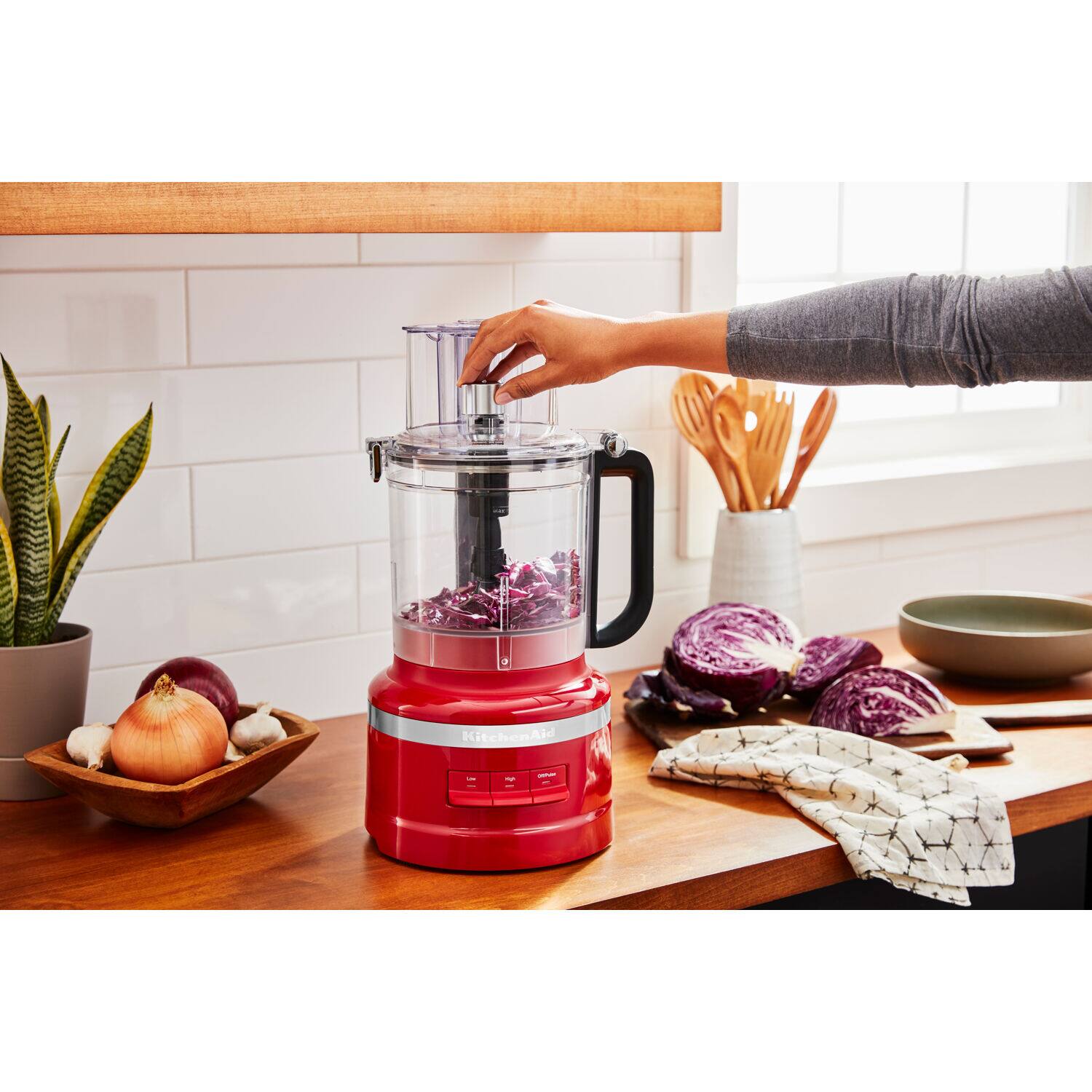 Alt View 11. KitchenAid - 13-Cup Food Processor with Work Bowl in Empire Red - Empire Red.