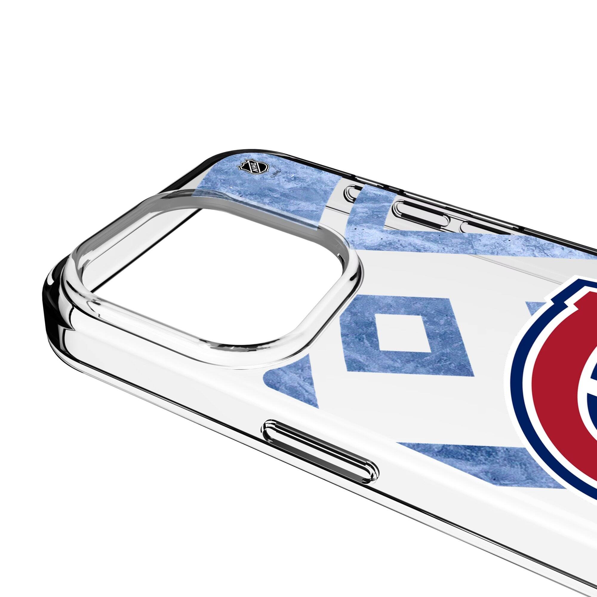 Alt View 2. Keyscaper - Montreal Canadiens iPhone Clear Ice Case - 14 Pro - Multicolor.