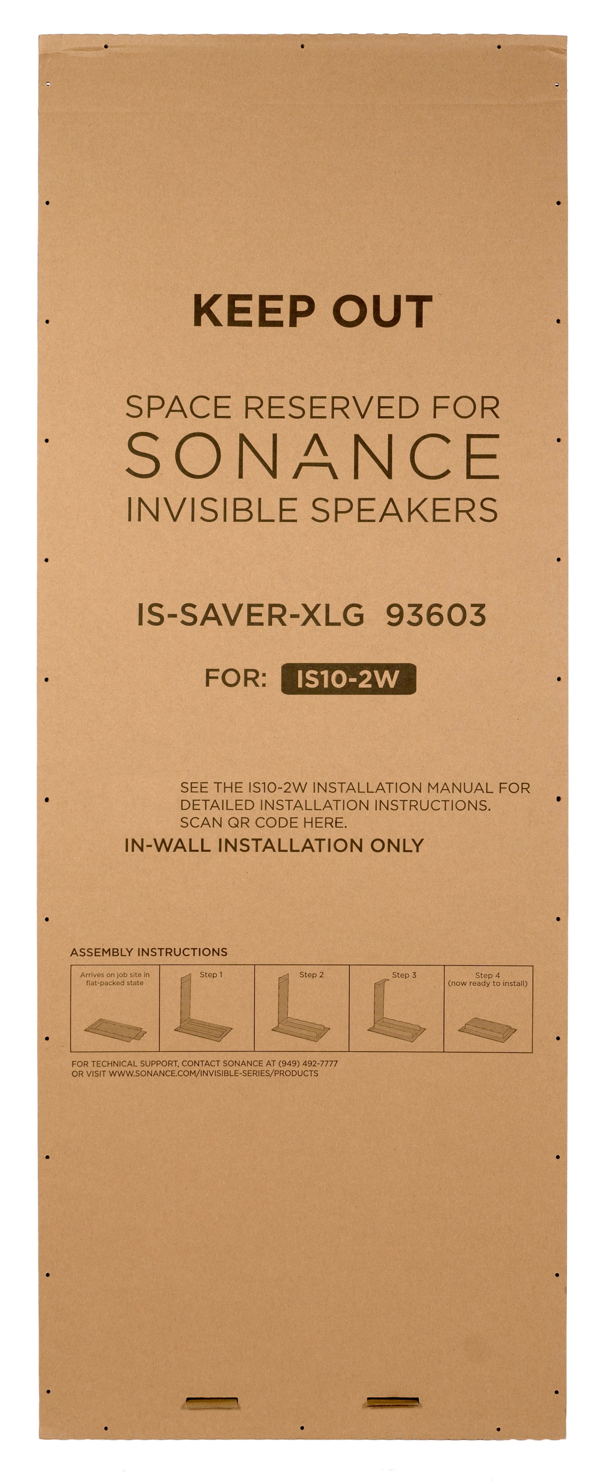 Sonance - XLG IS SPACE SAVER - Invisible Series XLG Space Saver for IS10-2W Speaker (Each) - Brown - Front_Zoom