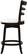Alt View 12. CorLiving - Woodgrove Three Bar Design 39" Wood Barstool - Espresso/White.