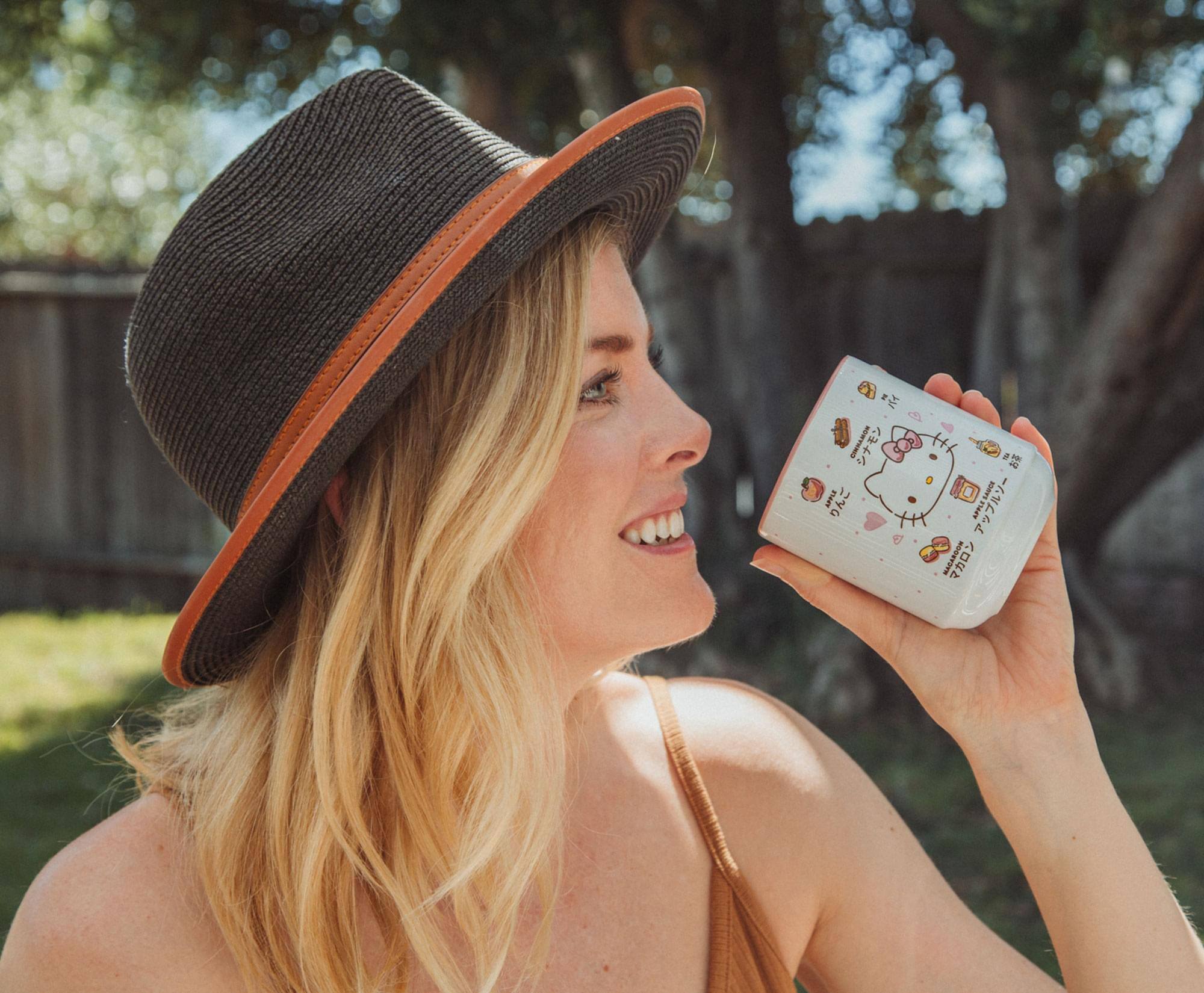 Alt View 3. Silver Buffalo - Sanrio Hello Kitty Apple Icons Asian Ceramic Tea Cup | Holds 9 Ounces - Pink.