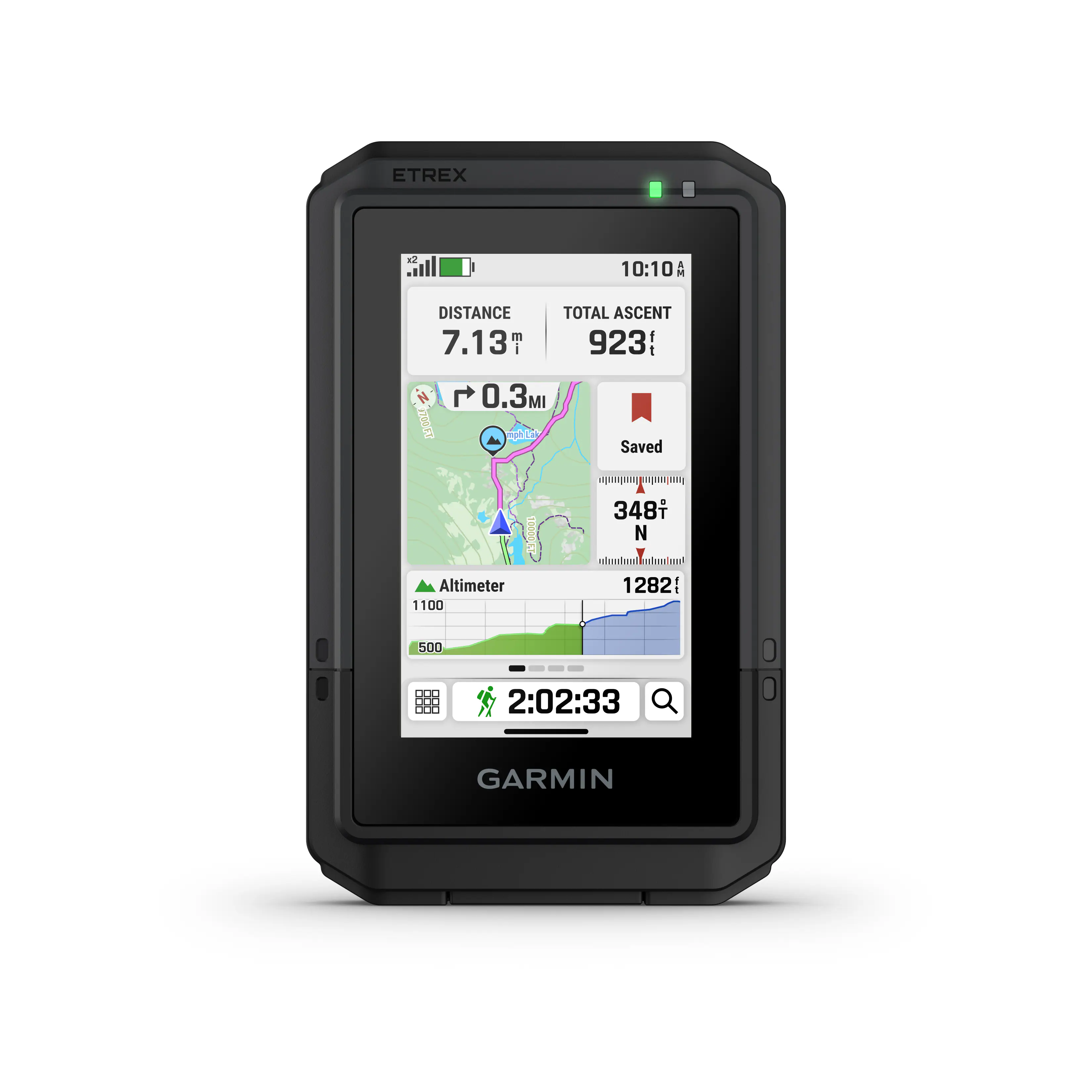 Garmin - eTrex Touch 3" GPS Handheld Outdoor Navigator with Preloaded Maps for North America and Built-In Bluetooth - Black