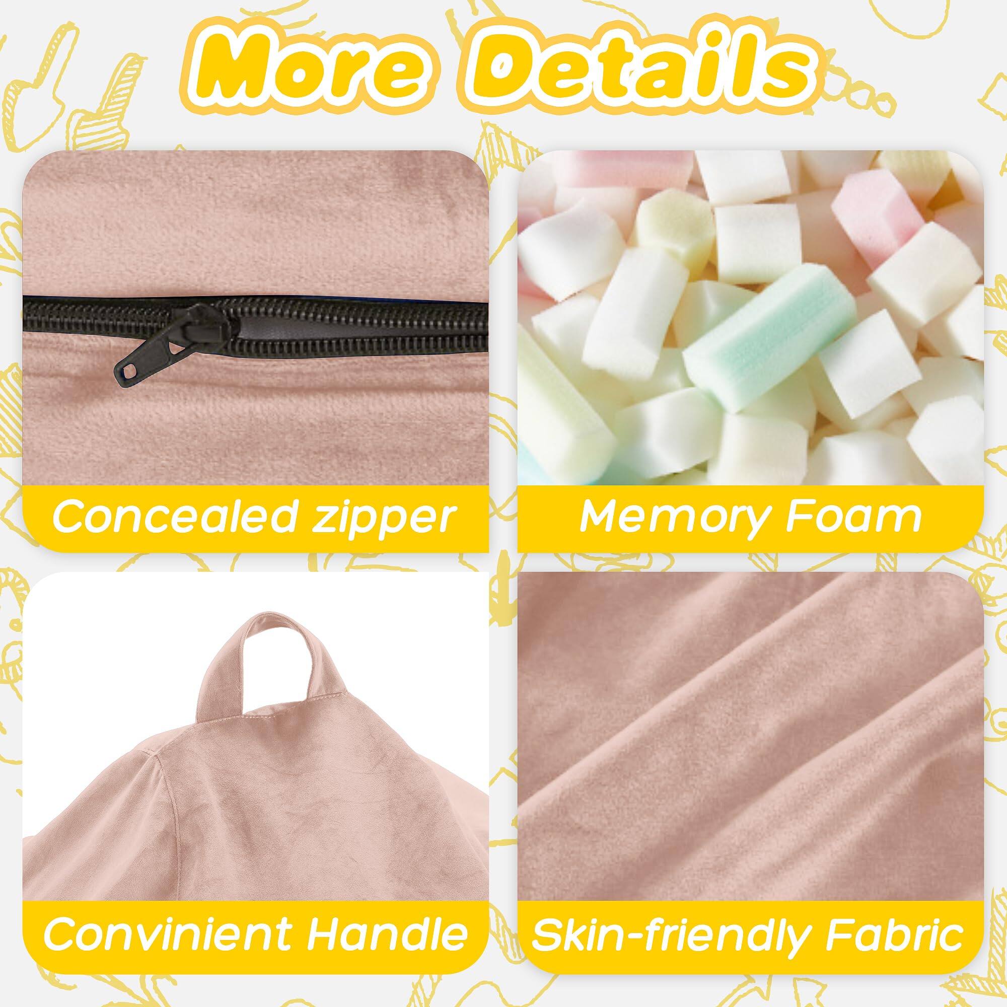 More Details

- Concealed zipper
- Memory Foam
- Convenient Handle
- Skin-friendly Fabric
