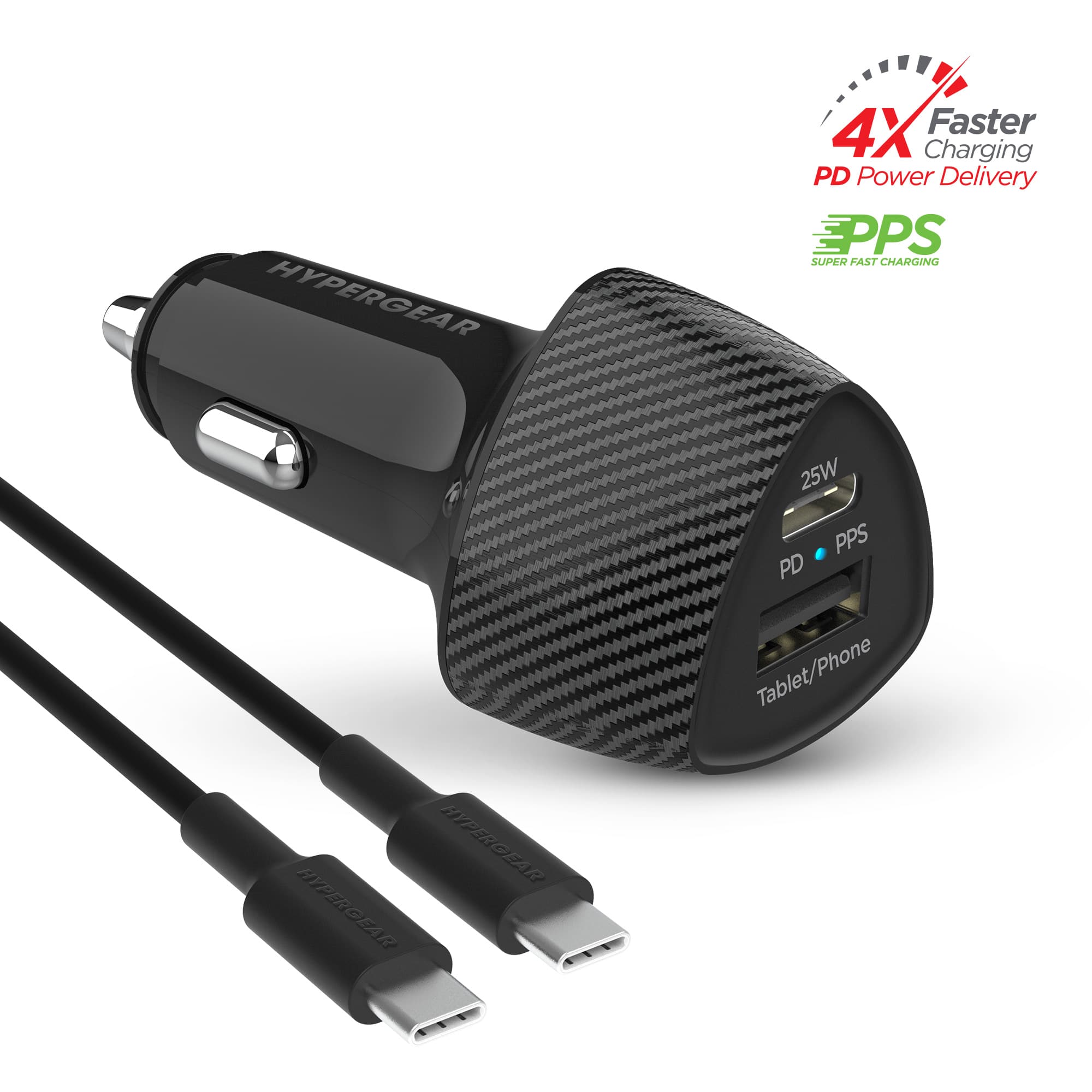 HyperGear - SpeedBoost 25W PD USB-C Car Kit with PPS Fast Charge Tech price history on PriceWatchPro