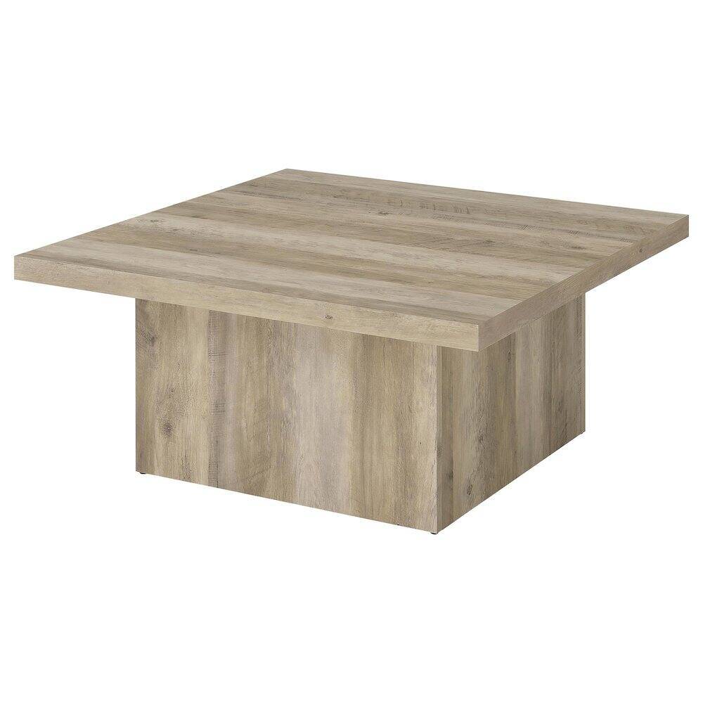 Alt View 6. Coaster Co. of America - Devar 3-piece Square Coffee End Table Set Distressed Pine - Distressed Pine.