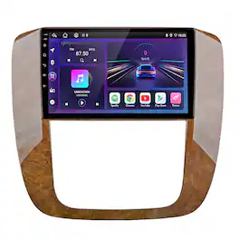 Junsun - 9" 8 Core 6+128GB Android 15 carplay For GMC Yukon Chevy Tahoe Suburban 2007-2013 - Black