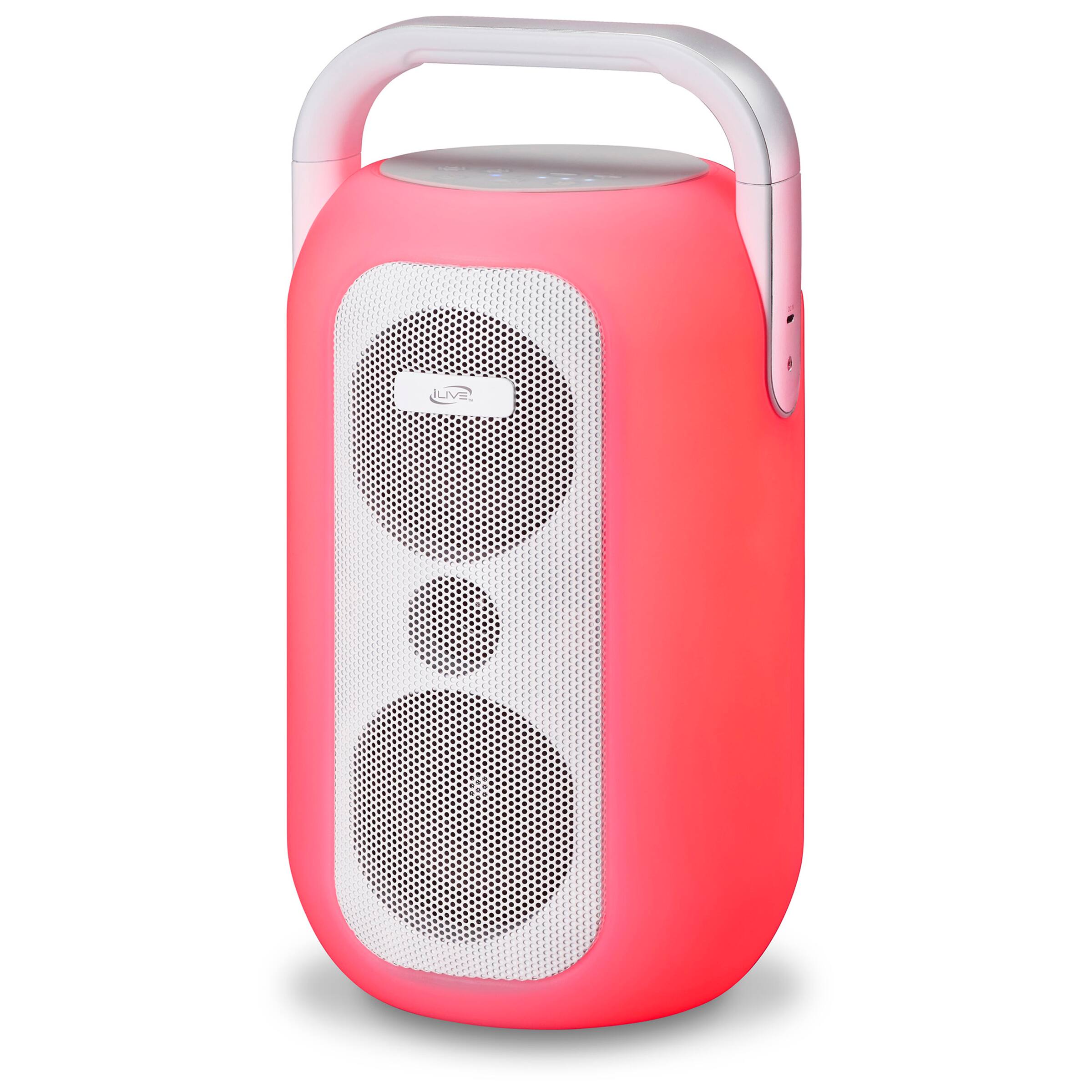 Alt View 1. iLive - iLive Chroma Wireless Water Resistant Speaker with LED Lights, ISBW804W.