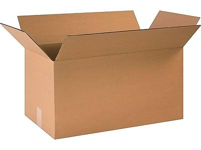 Front. National Brand - 24" x 12" x 12", 32 ECT, Shipping Boxes, 20/Bundle - Kraft.