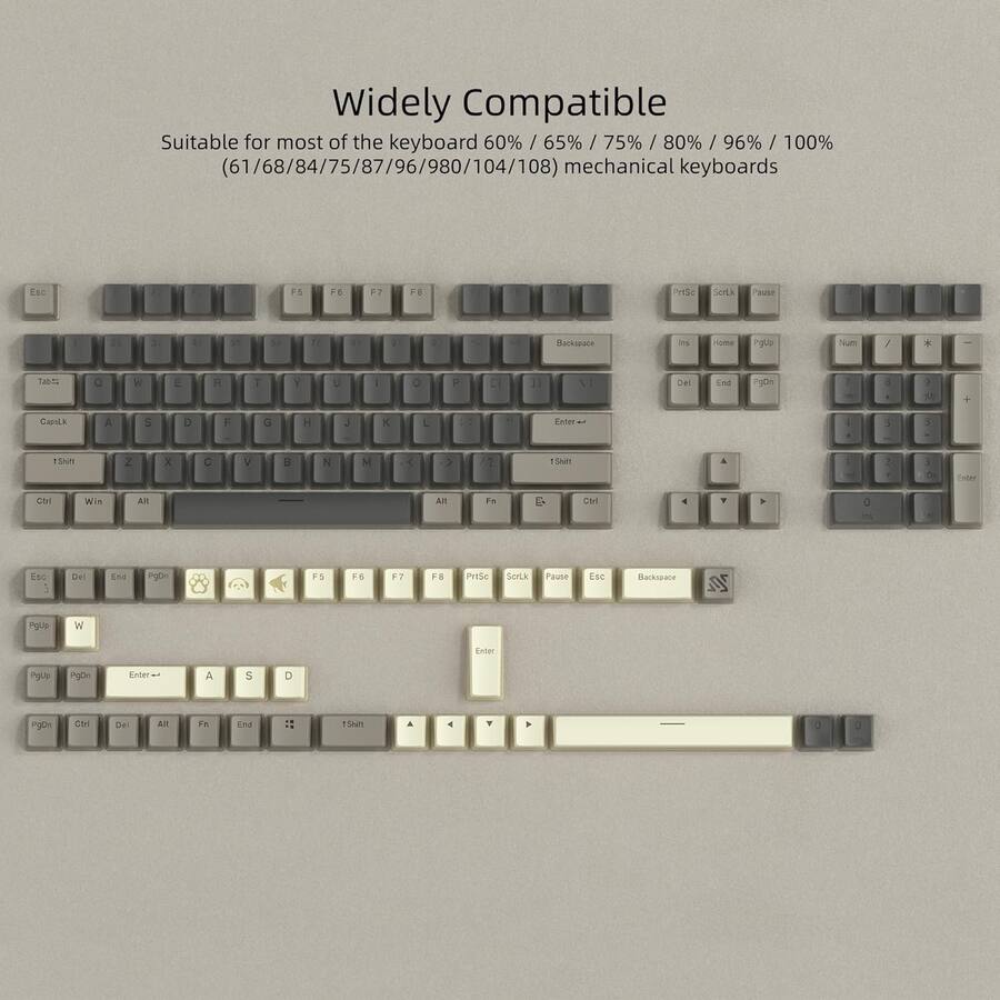 Keyboard Key Stem Design Womier Pudding Keycaps,Shine Through Key Cap OEM Profile Custom Keys ...