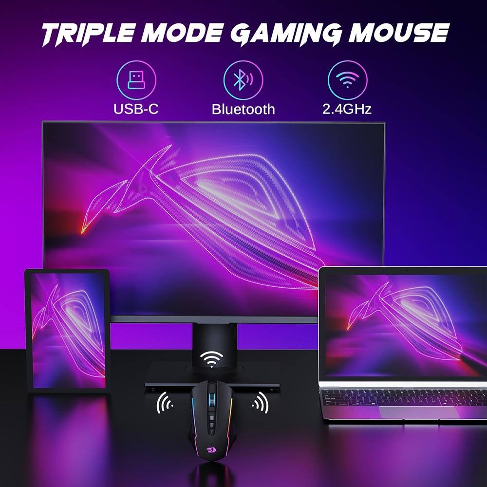 TRIPLE MODE GAMING MOUSE

USB-C
Bluetooth
2.4GHz