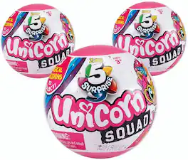 ZURU - 5 Surprise Unicorn Squad Mystery Collectible Capsule | One Random - Pink