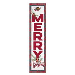 Jardine - Kennedy-King College Statesmen 12'' x 48'' Outdoor Merry Christmas Leaner - White