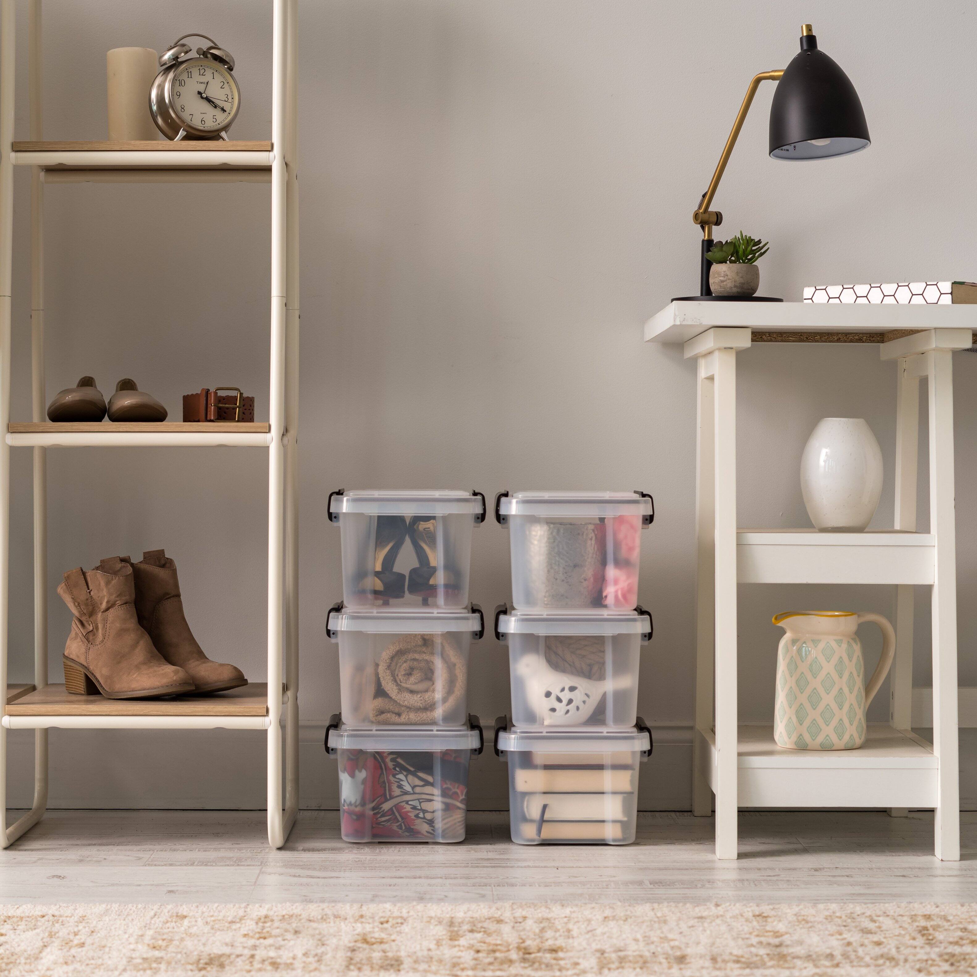 Alt View 5. IRIS USA - IRIS USA WeatherPro™ Storage Container Box Bin with Seal Latching Lid, Clear.
