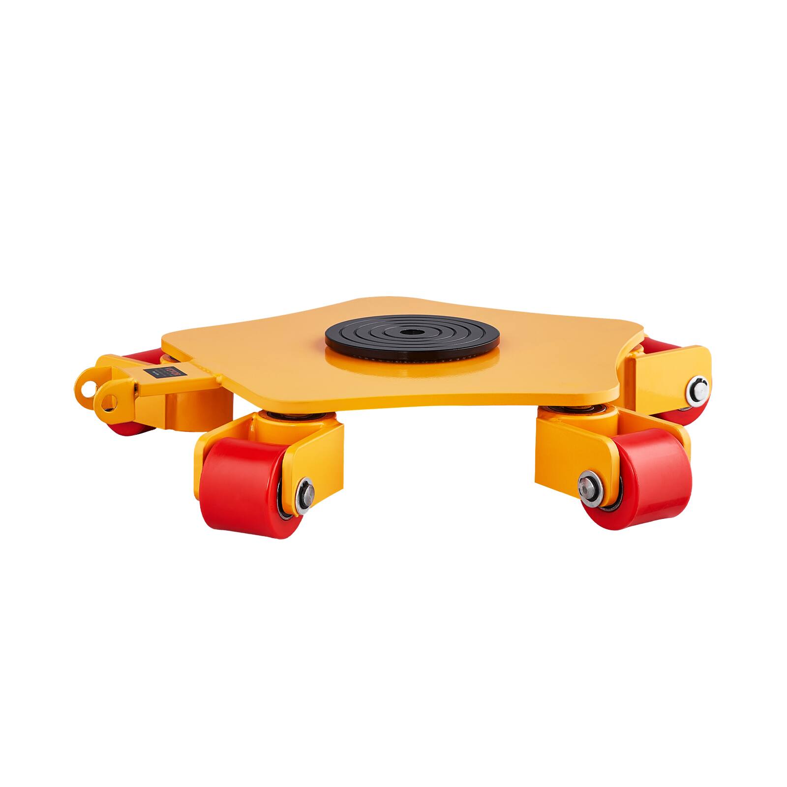Alt View 5. VEVOR - Machine Skate, 8800 lbs Machinery Moving Skate, Machinery Mover Skate with 360° Rotation Cap and PU Swivel Rollers - Yellow.