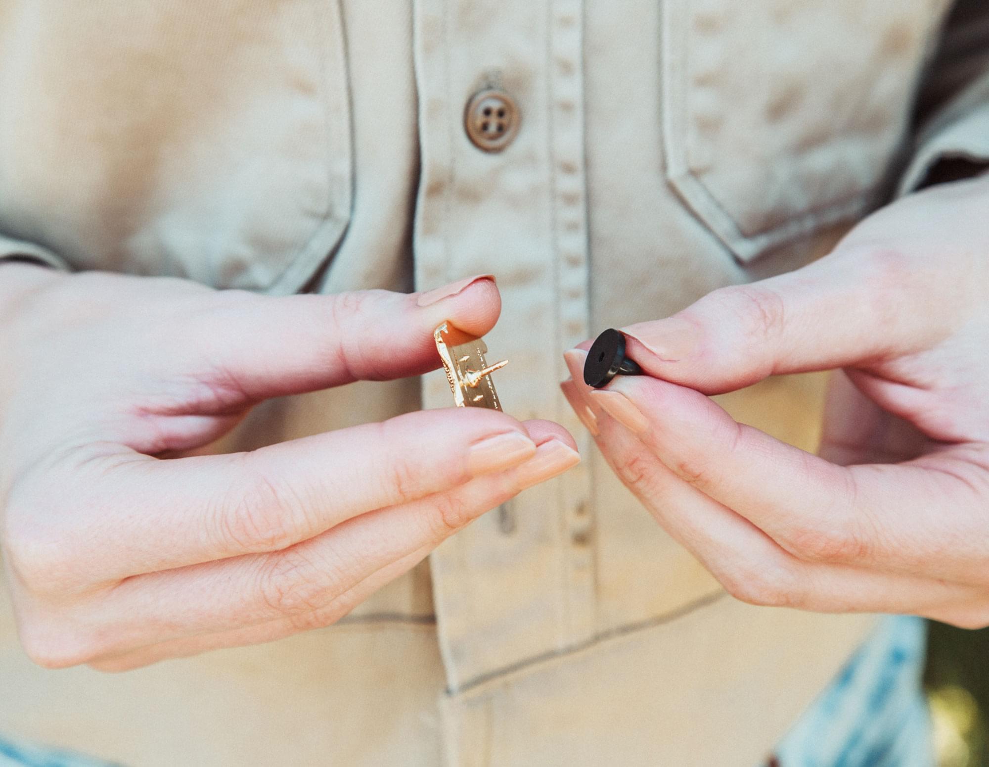 Alt View 5. SalesOne LLC - Indiana Jones and The Raiders Of The Lost Ark Covenant Metal Pin - Gold.
