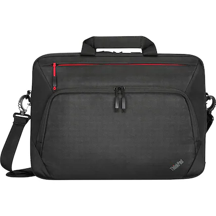 Front. Lenovo - 15.6" Essential Plus Topload Carrying Case 4X41A30365 - Black.