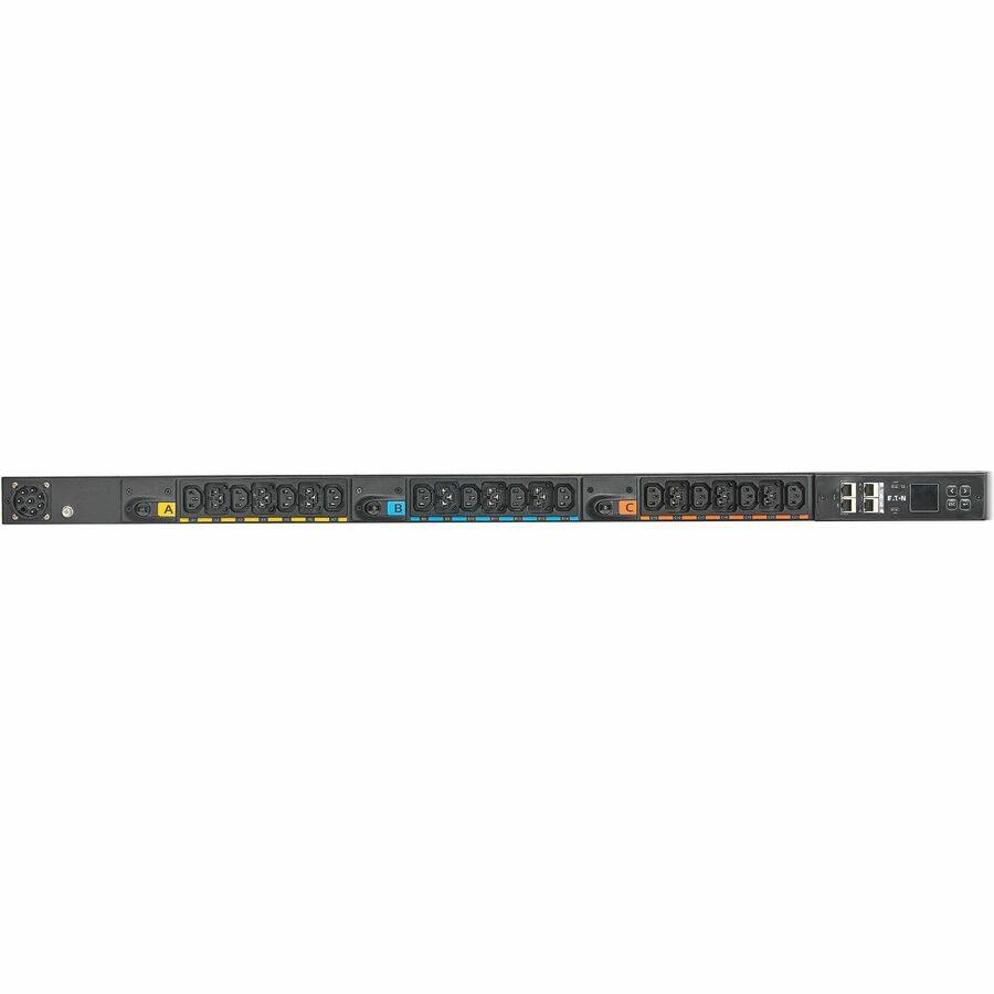 Alt View 5. Eaton - Eaton G4 42-Outlets PDU - Metered - Universal Input - 24 x IEC 60320 C13, 18 x IEC 60320 C39 - Network (RJ-45) - 0U - black.