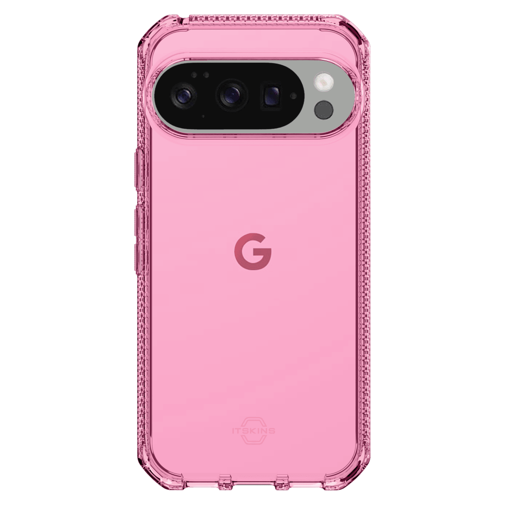 Front. Itskins - SPECTRUM R // CLEAR Case for Google Pixel 10 / 10 Pro - Light Pink.