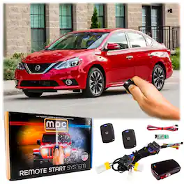 MPC - Remote Start With Keyless Entry Kit For 2013-2019 Nissan Sentra - T-Harness - Black