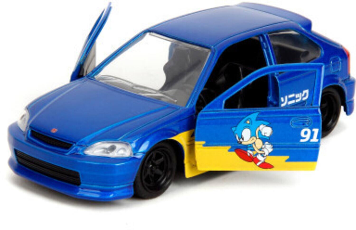 Jada Toys 1:32 Sonic the Hedgehog Hollywood Rides '97 Honda Civic