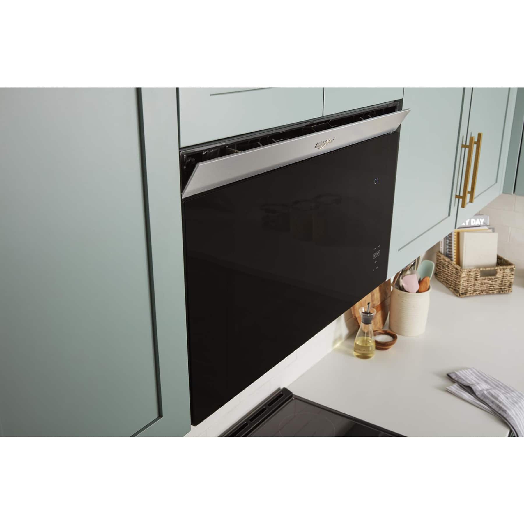 Alt View 21. Whirlpool - 1.1 Cu. Ft. Over-the-Range Microwave with Flush Built-in Design - Stainless Steel.