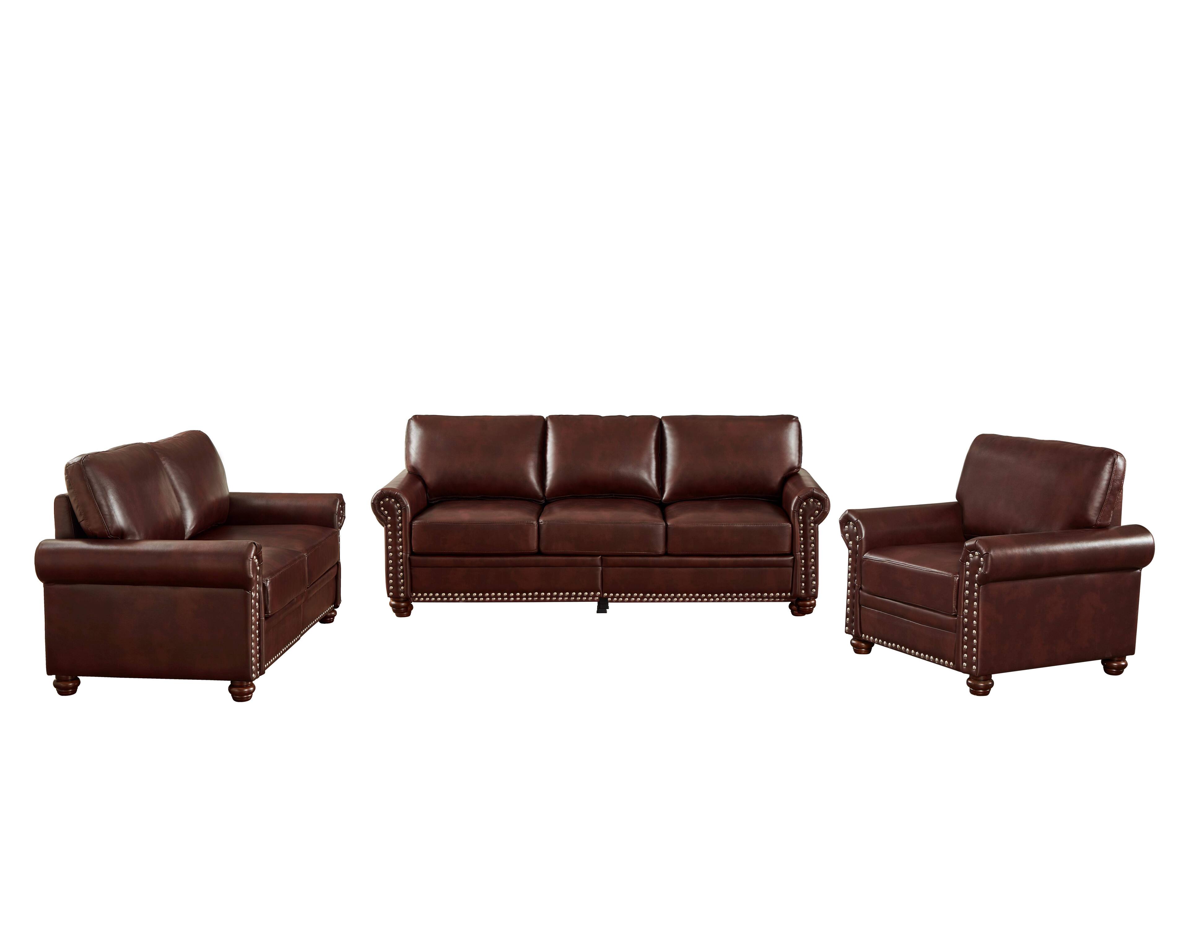 Angle. Roomtec - Living Room Sofa with Storage Sofa 123 Sectional Burgundy Faux Leather - Burgundy.