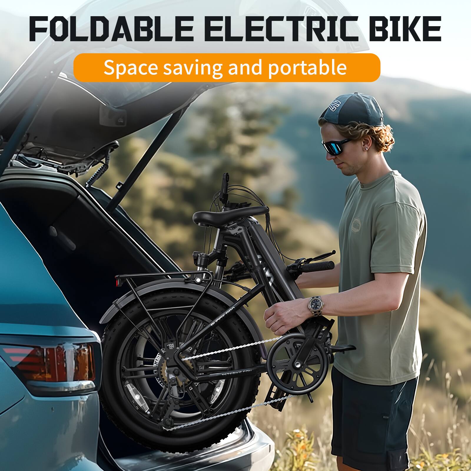 FOLDABLE ELECTRIC BIKE  
Space saving and portable