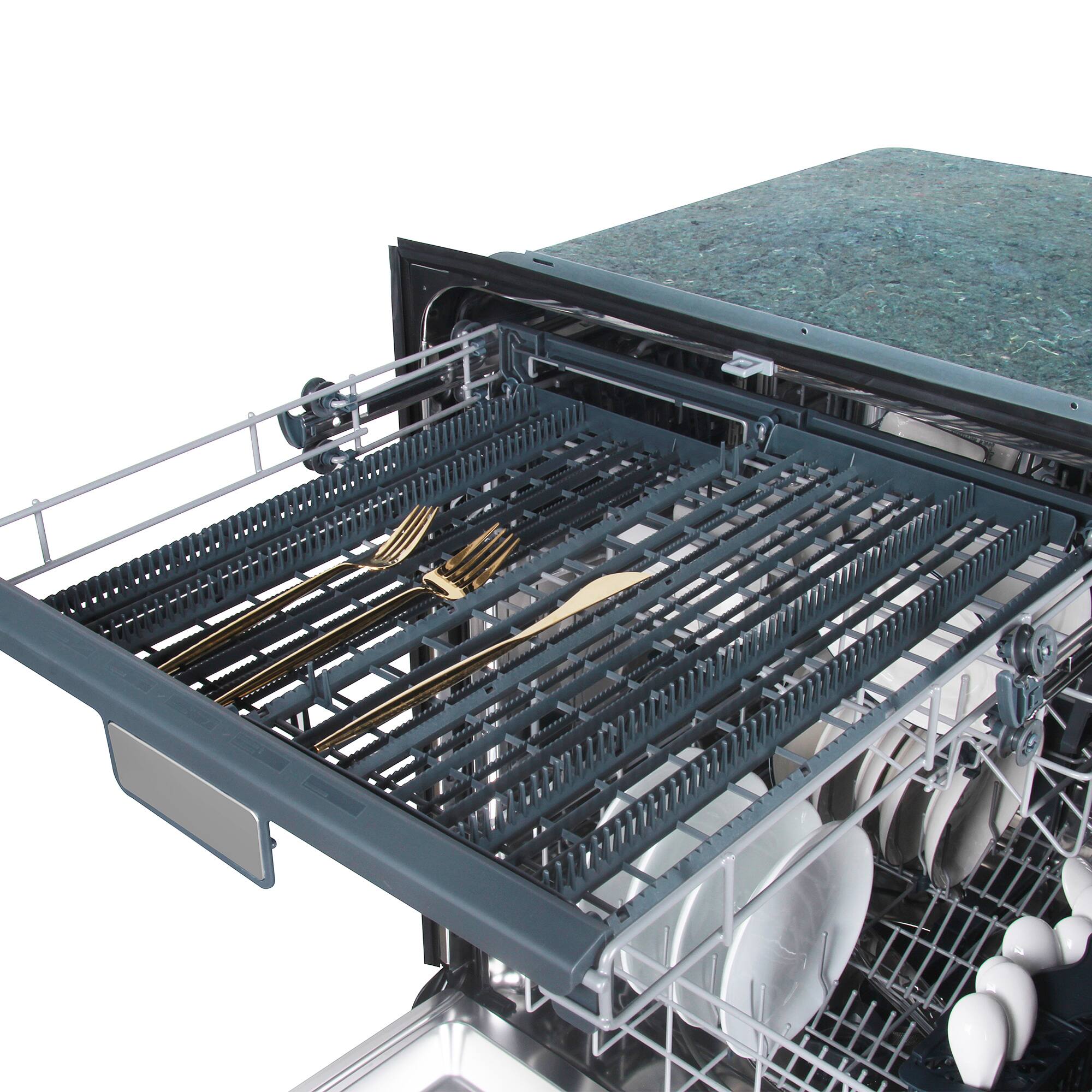 Alt View 6. COSMO - COS-DWV24TTR 24 in. Vista Collection Built-in Dishwasher, Advanced Sanitize Technology, Ultra-Quiet Operation - Stainless Steel.