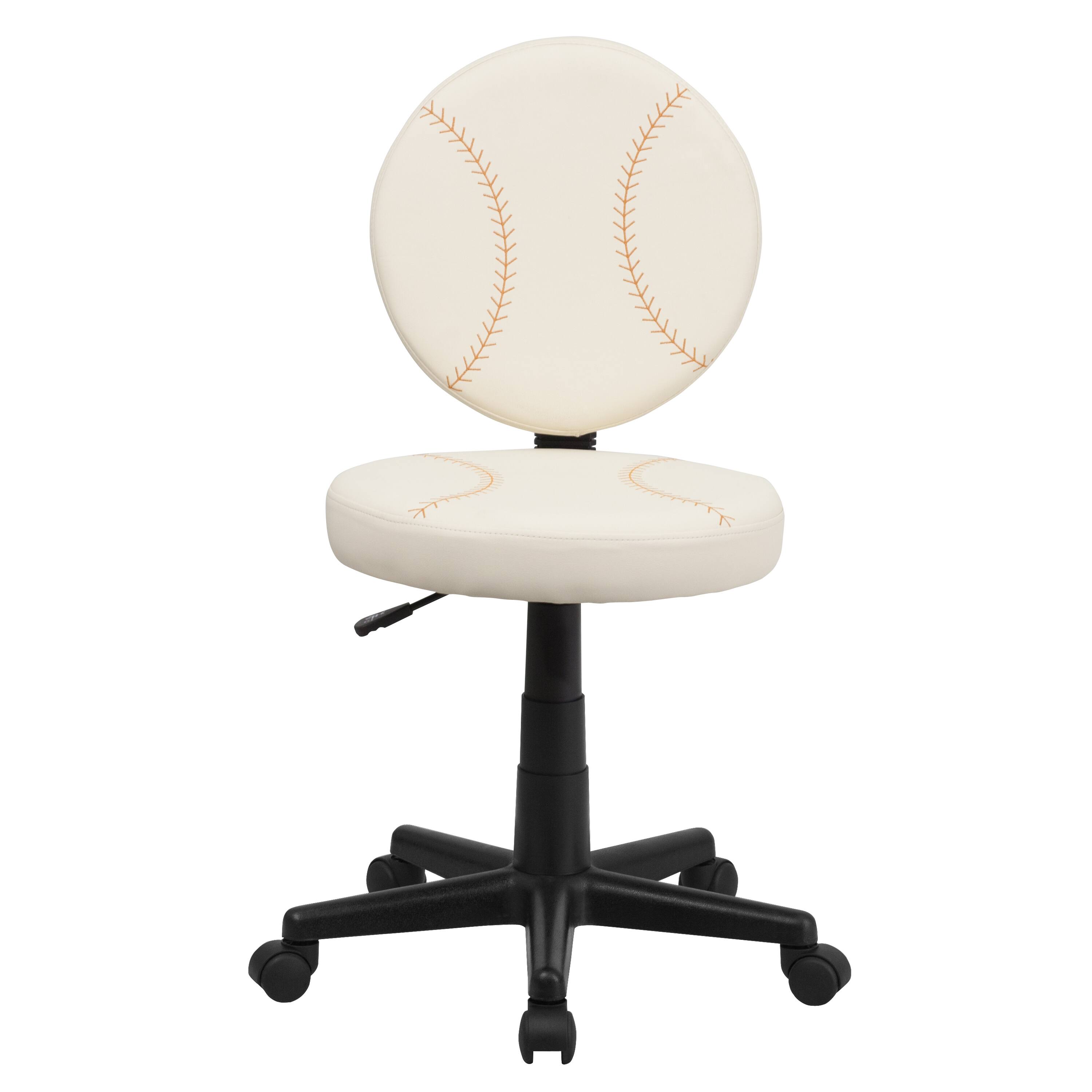 Alt View 7. Emma + Oliver - Sports Swivel Task Office Chair - Brown and Cream.