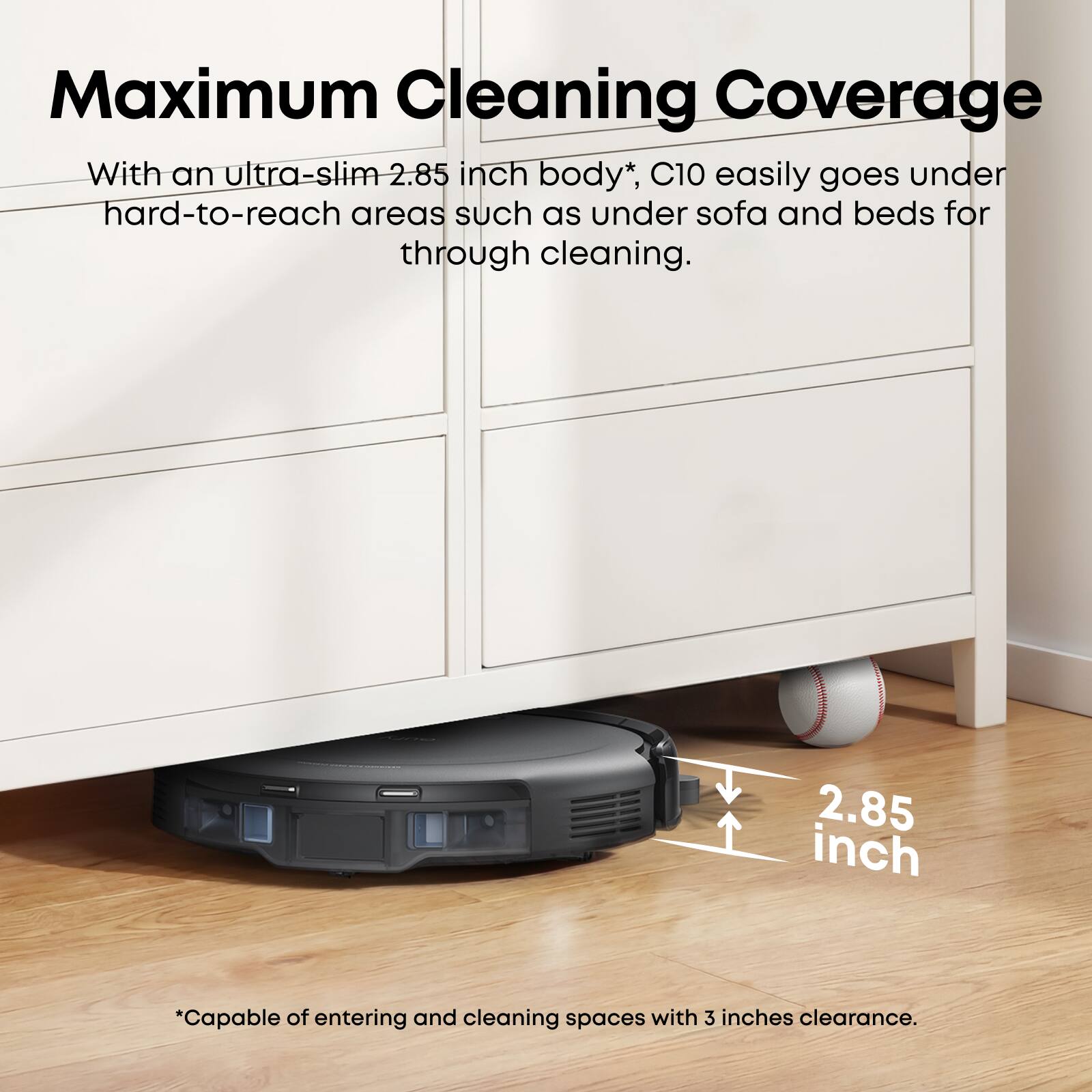 eufy C10 Robot Vacuum Self Emptying,Advanced Smart Mapping with