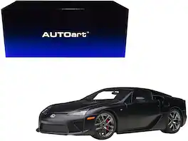 Lexus LFA Matt Black 1/18 Model Car by Autoart - Matte Black