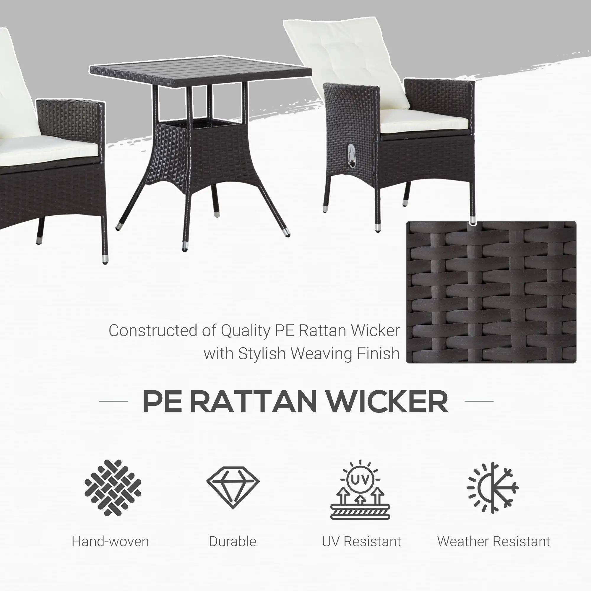 Constructed of Quality PE Rattan Wicker with Stylish Weaving Finish

PE RATTAN WICKER

- Hand-woven
- Durable
- UV Resistant
- Weather Resistant