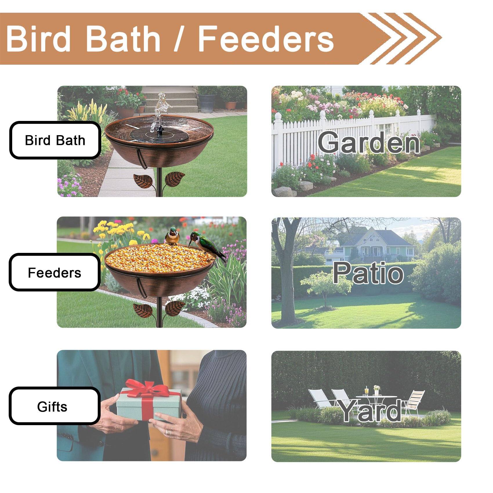 Bird Bath / Feeders

- Bird Bath
- Feeders
- Gifts

Garden
Patio
Yard