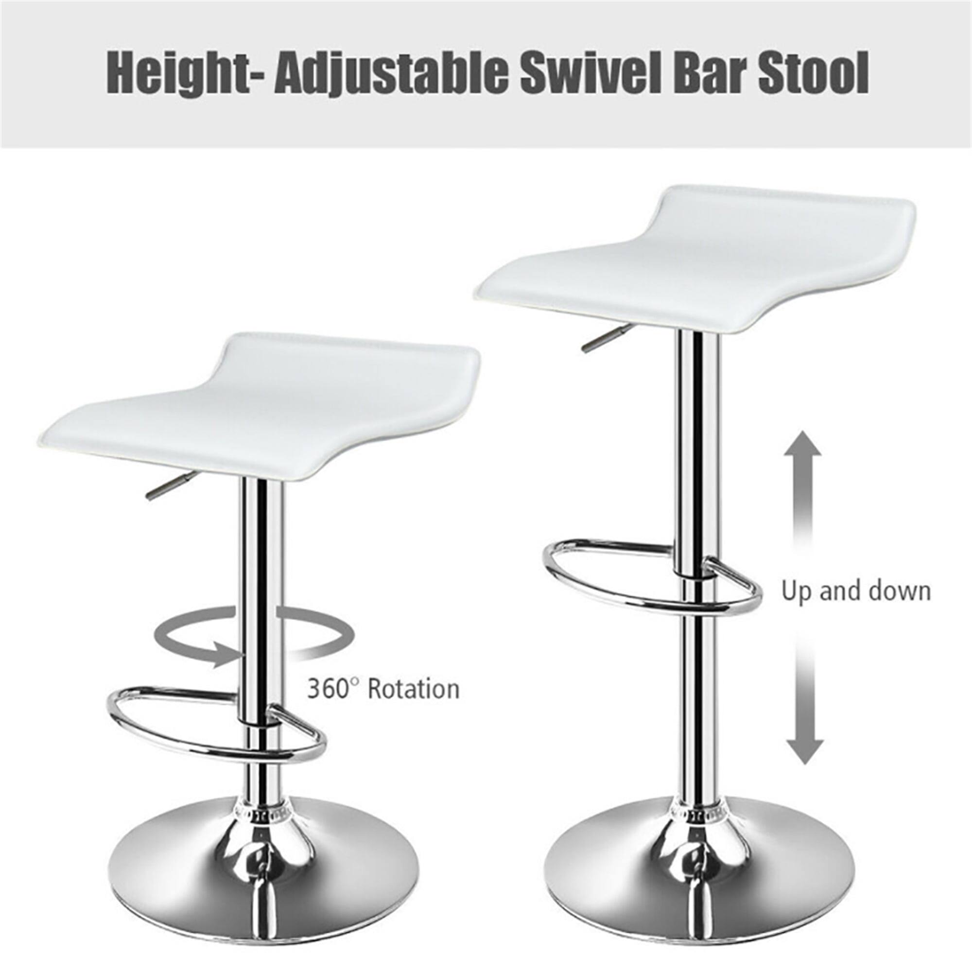 Height-Adjustable Swivel Bar Stool  
Up and down  
360° Rotation
