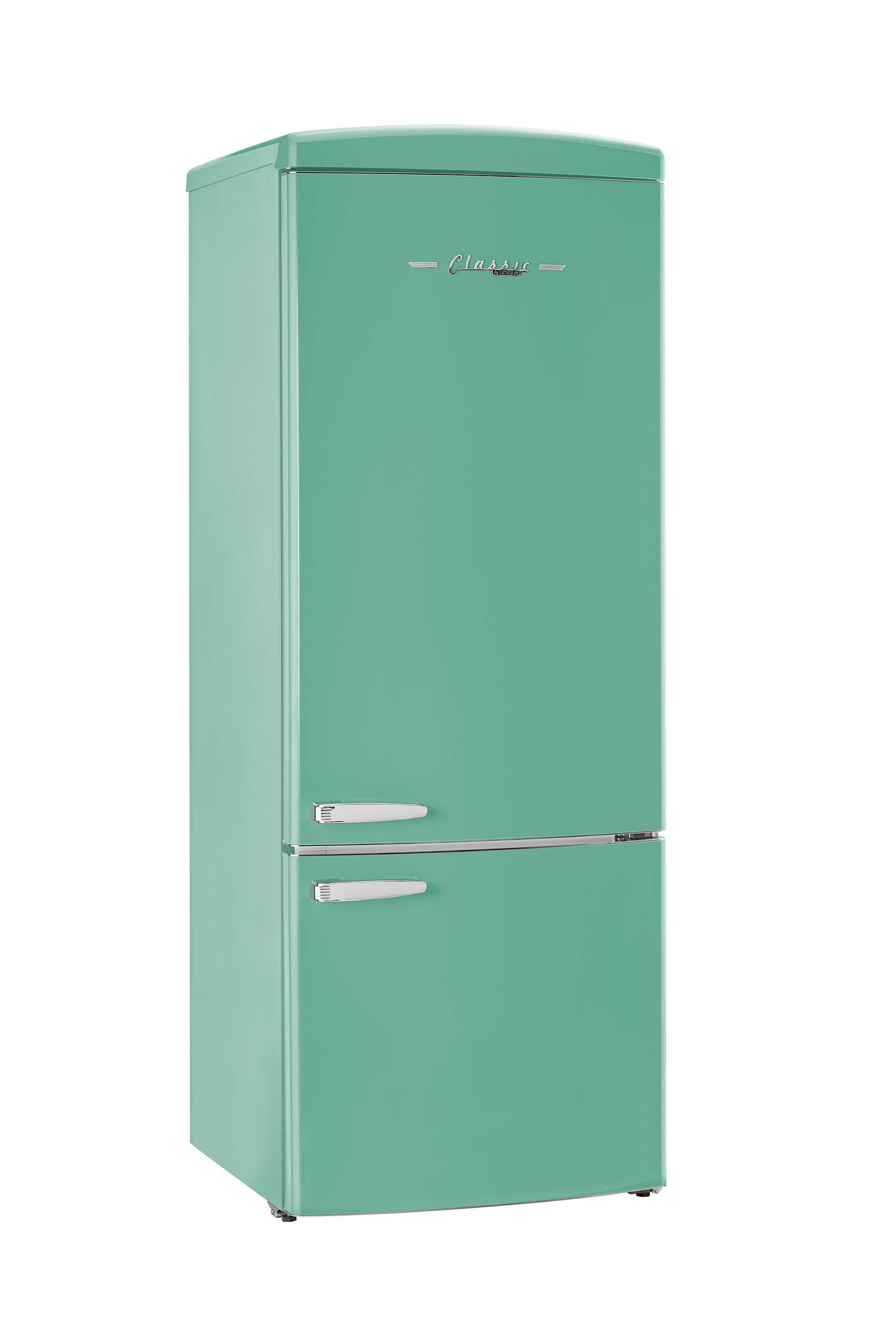 Unique Appliances - Classic Retro 16.7 cu.ft Bottom Freezer Counter Depth Refrigerator - Ocean Mist Turquoise - Front_Zoom