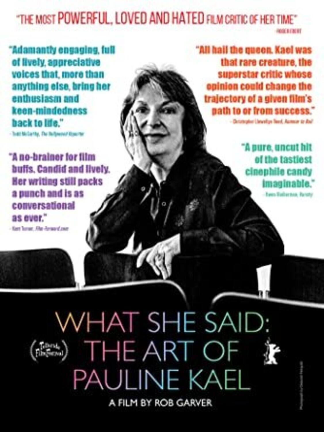 Front. What She Said: The Art of Pauline Kael   - DVD.