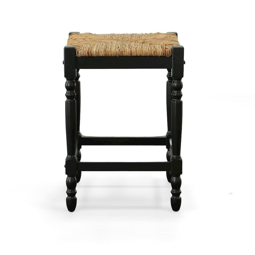 Alt View 2. Carolina Chair & Table - Hawthorne Bar Table with 2 Counter Stools - Antique Black - Antique Black.