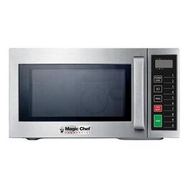 Magic Chef - 0.9 cu. ft. Commercial Countertop Microwave - Stainless Steel