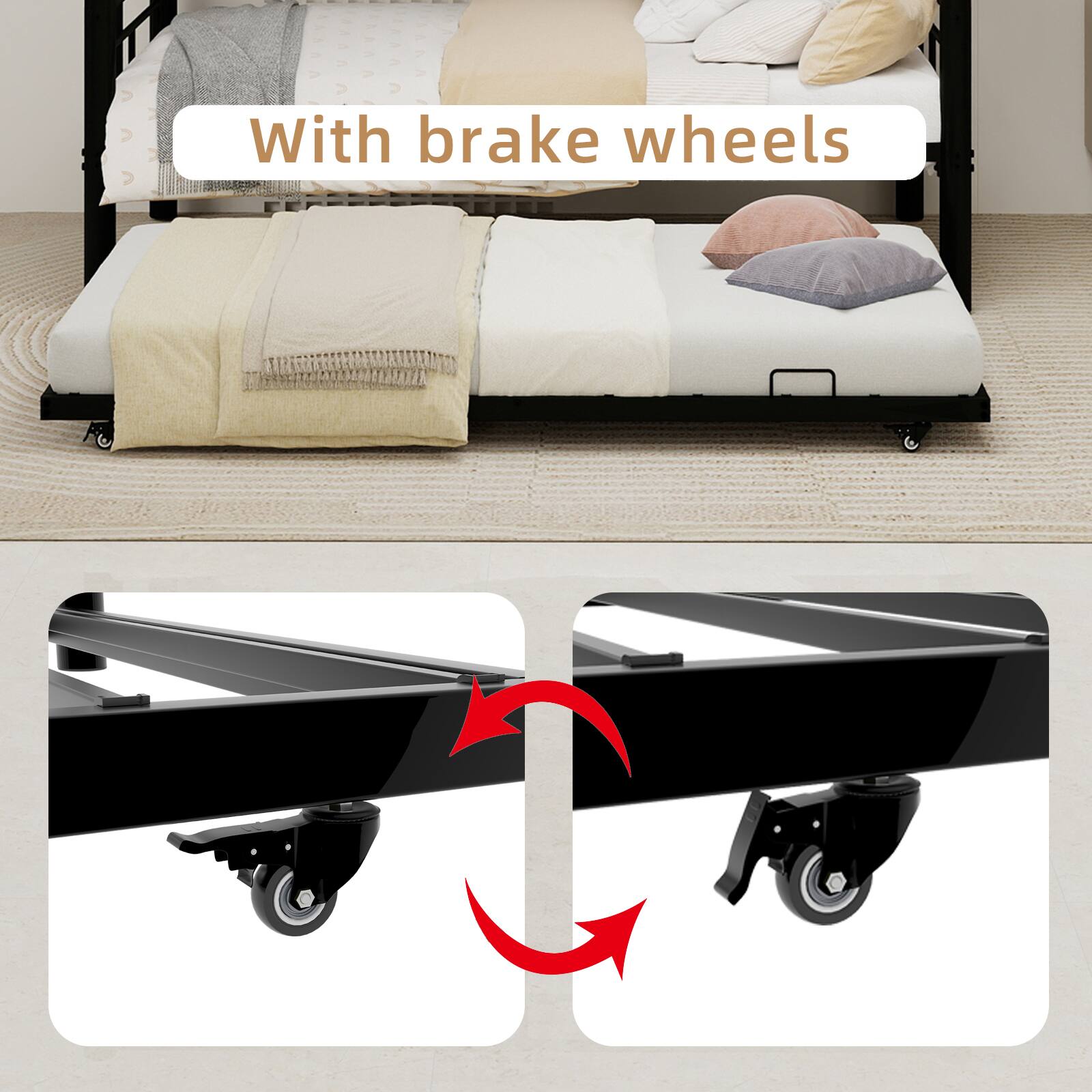 With brake wheels