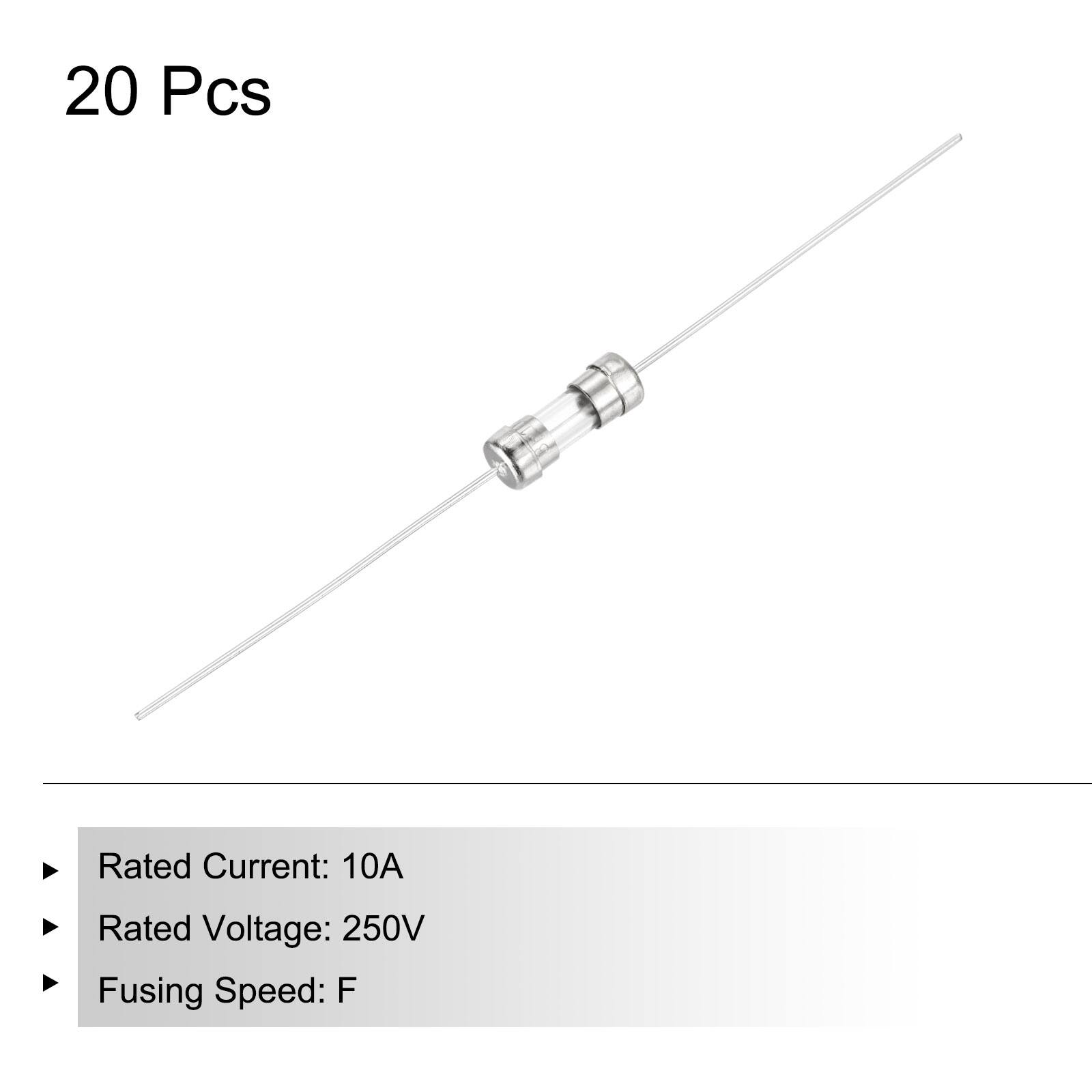 20 Pcs

Rated Current: 10A  
Rated Voltage: 250V  
Fusing Speed: F