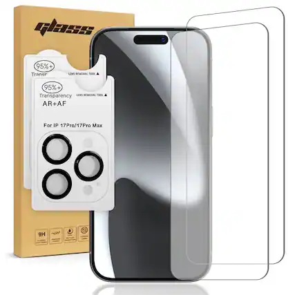 Gass 95%+ Transparency LENS REMOVAL TOOL 95%+ Transparency LENS REMOVAL TOOL AR+AF For IP 17Pro/17Pro Max 9H