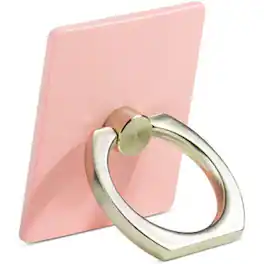 Entronix - Rotating Phone Ring Holder Grip – Universal Adhesive Square Base for Phones & Tablets - Pink