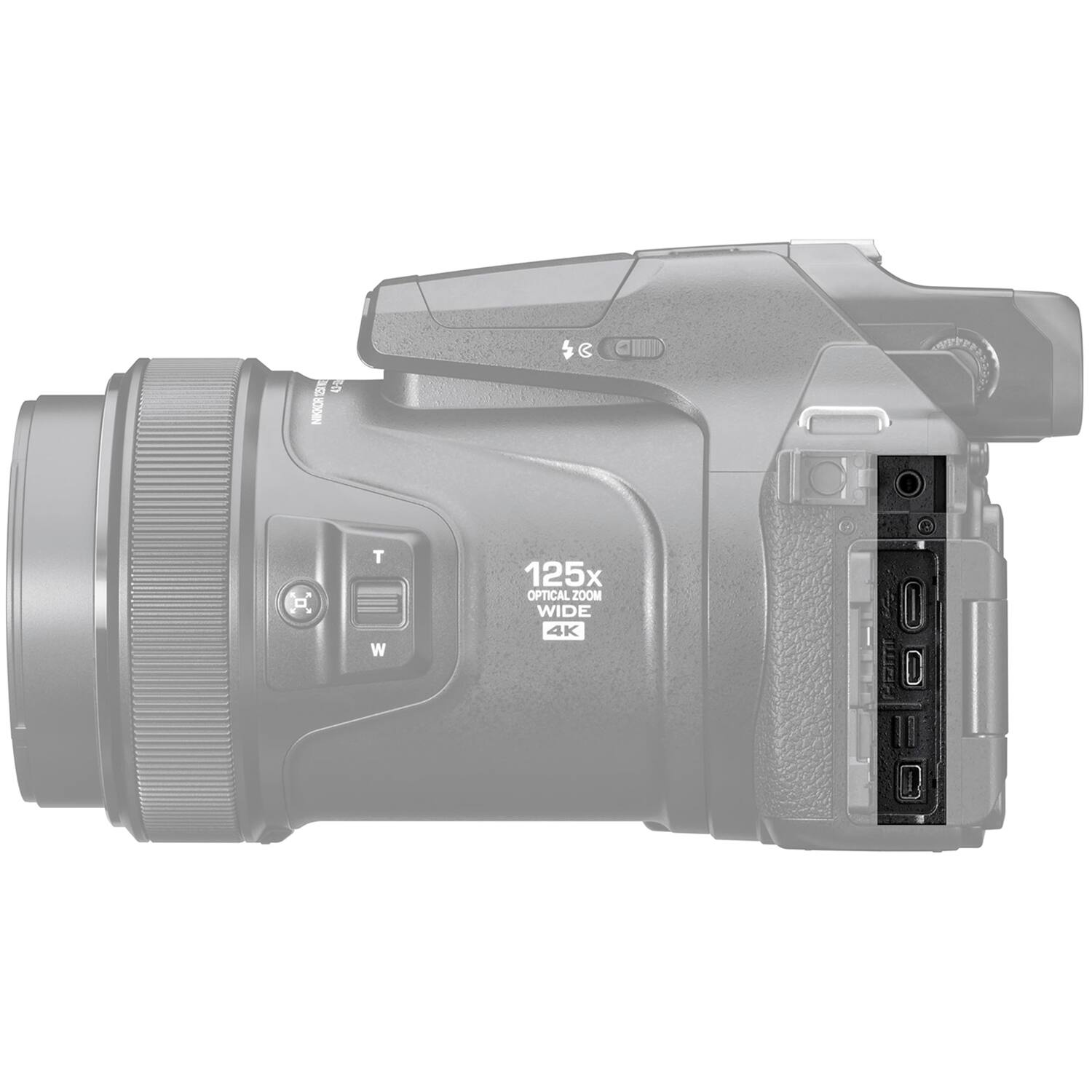 6 S NKKOR 5 C R T W 125x OPTICAL ZOOM WIDE 4K