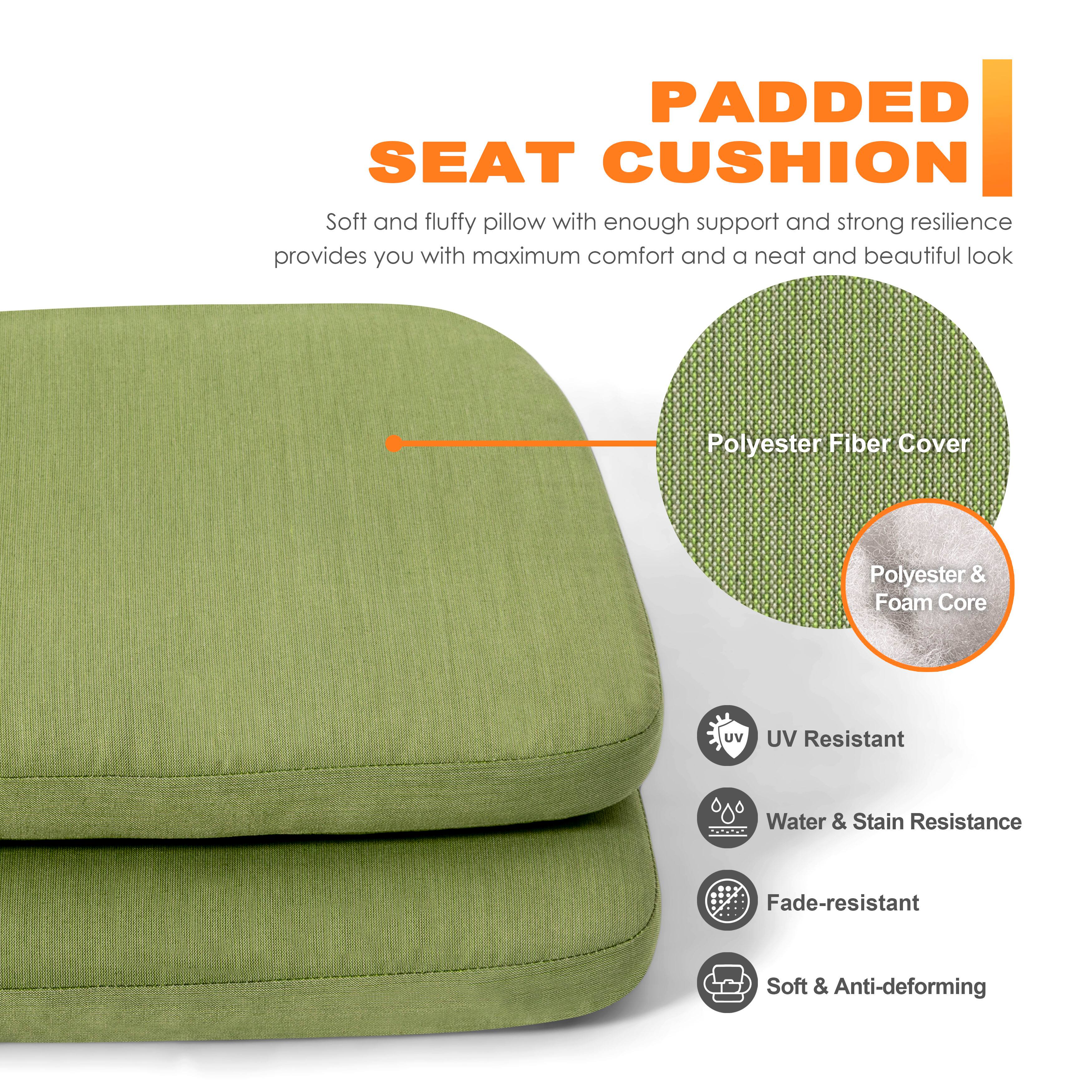 PADDED SEAT CUSHION

Soft and fluffy pillow with enough support and strong resilience provides you with maximum comfort and a neat and beautiful look

- Polyester Fiber Cover
- Polyester & Foam Core

- UV Resistant
- Water & Stain Resistance
- Fade-resistant
- Soft & Anti-deforming
